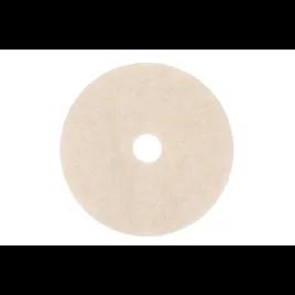Scotch-Brite™ 3200 Burnishing Pad 17X1 IN White Non-Woven Polyester Fiber 1500-3000 RPM Center Hole 5/Case