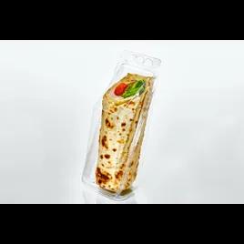 Fresh N' Sealed® Wrap Wedge Hinged With Dome Lid 3X8X3 IN PET Clear Rectangle 455/Case