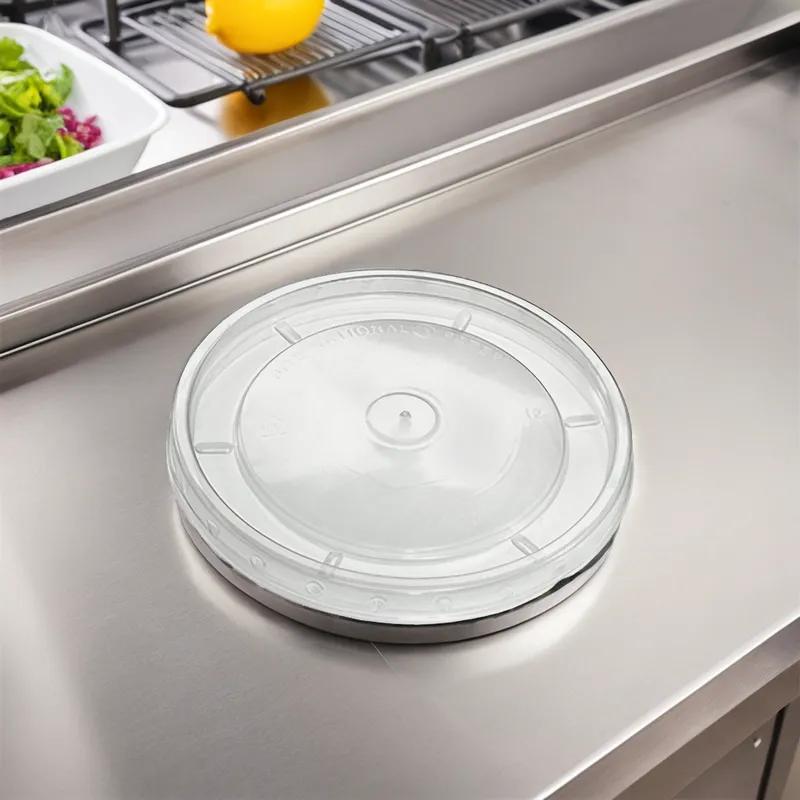 Lid Flat PP Clear Round For 12 OZ Container 1000/Case