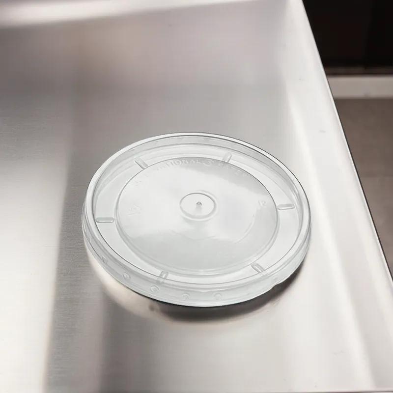 Lid Flat PP Clear Round For 12 OZ Container 1000/Case