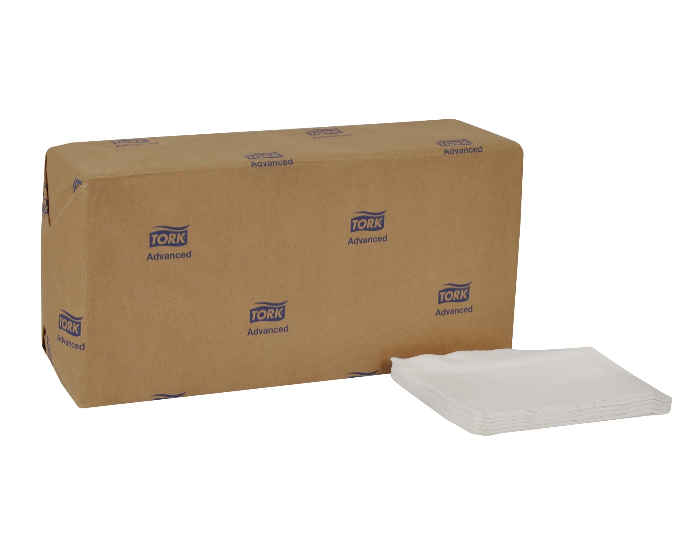 Dispenser Napkins 17X12 IN 5X6.5 IN White Paper 1PLY 1/8 Fold Refill Embossed 500 Count/Pack 12 Packs/Case