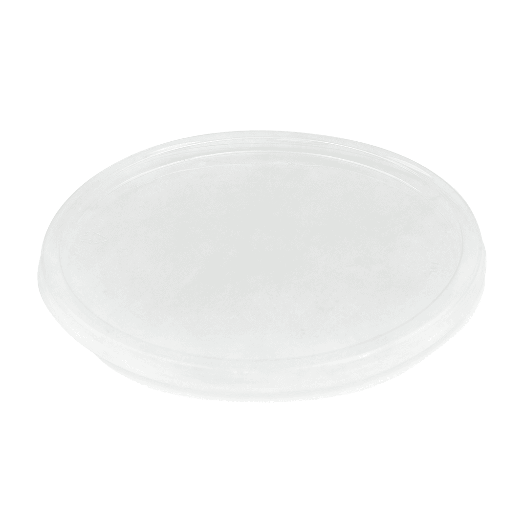 Lid Flat 6.95X6.95X0.42 IN PET Clear Round For Container 600/Case
