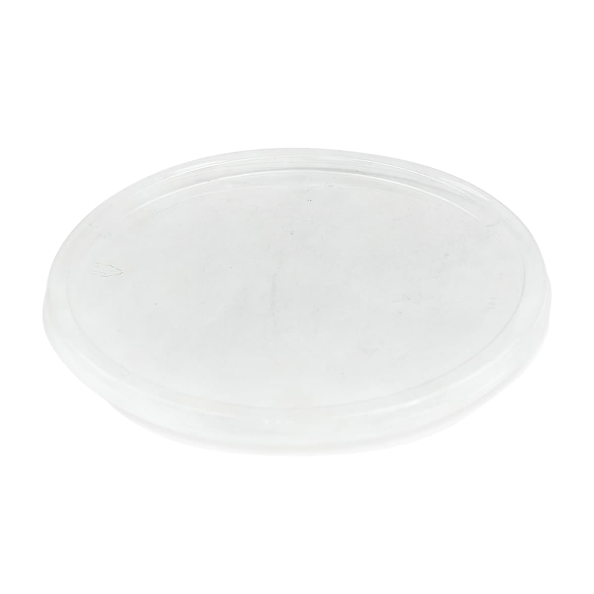 Lid Flat 6.95X6.95X0.42 IN PET Clear Round For Container 600/Case