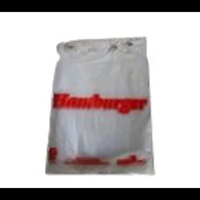 Sandwich Bag 6.5X7 IN HDPE White Hamburger With Flip Top Closure Saddlepack 2000/Case