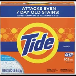 Tide® Ultra Laundry Detergent 143 OZ Powder 2/Case