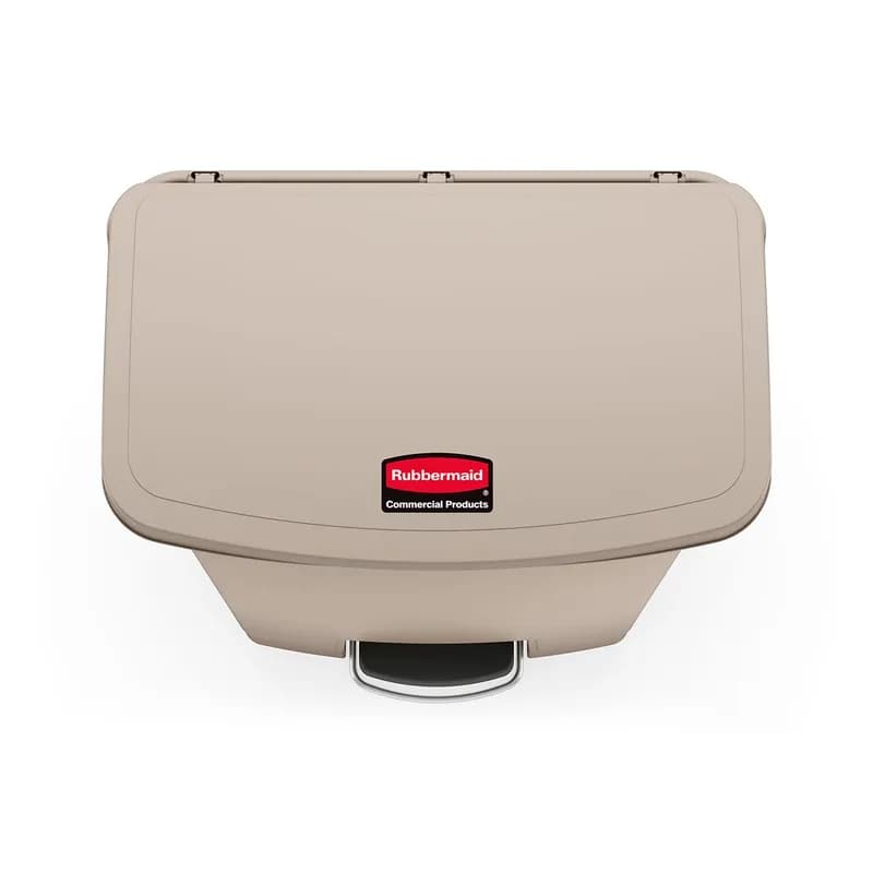 Slim Jim® Trash 1-Stream Trash Can 18.24X11.92X22.22 IN 8 GAL Red Resin Fire Resistant Step-On Slim 1/Each