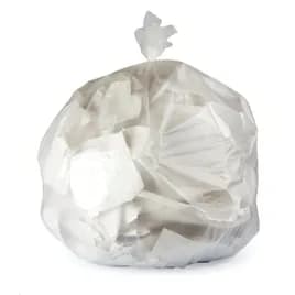 Can Liner 30X37 IN 20-30 GAL Natural HDPE 8MIC FDA Flat Pack 500/Case