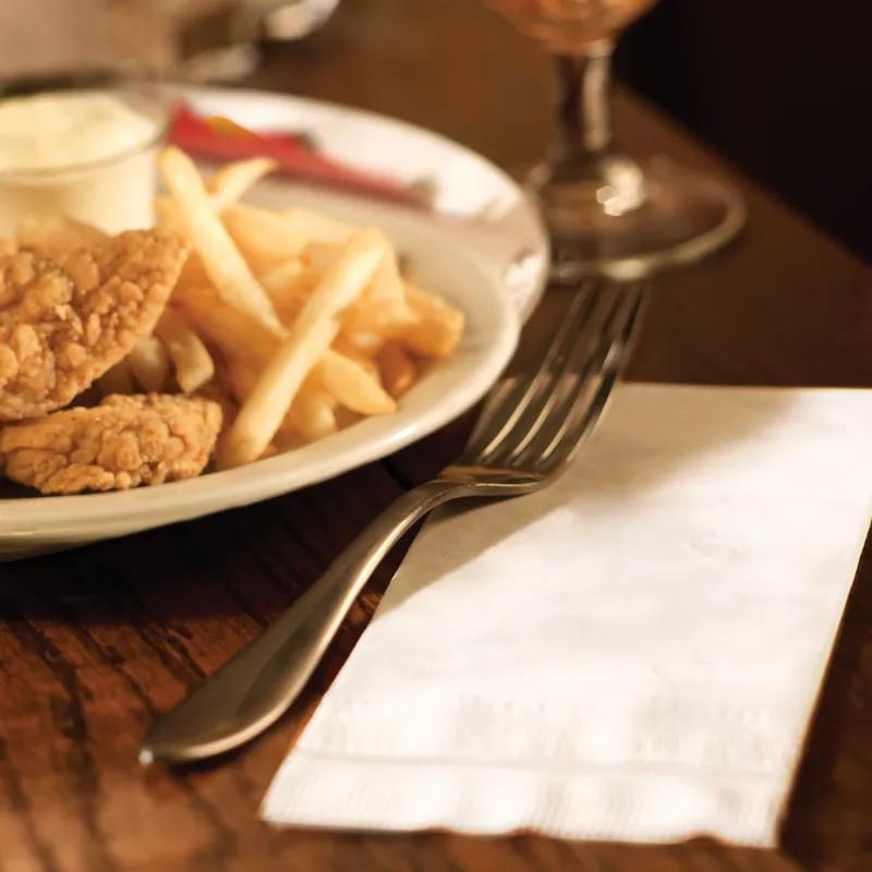 Dinner Napkins 17X16.125 IN 4.25X8 IN White Paper 3PLY 1/8 Fold Refill Embossed 290 Count/Pack 6 Packs/Case