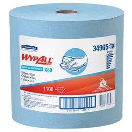 WypAll® X60 Cleaning Wipe 12.4X12.2 IN HydroKnit Blue Jumbo Roll 1100/Roll