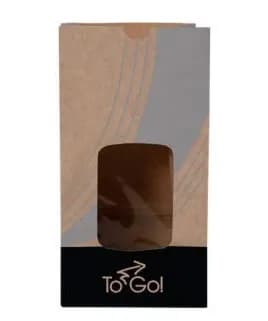 Bagcraft® EcoCraft ToGo!® Take-Out Bag 6X4.5X11.5 IN Paper With Window Vented 500/Case