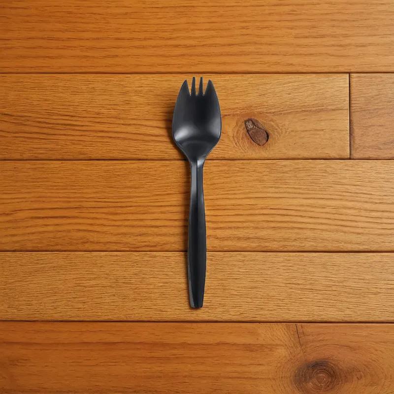 Spork PP Black Medium Weight 1000/Case