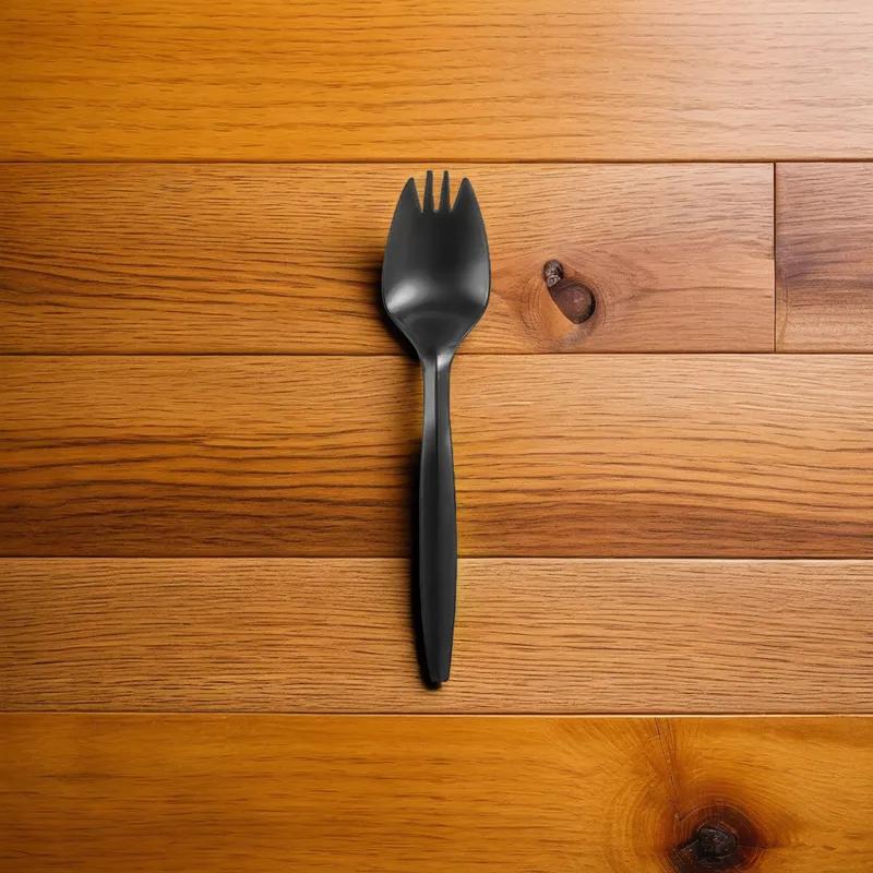 Spork PP Black Medium Weight 1000/Case