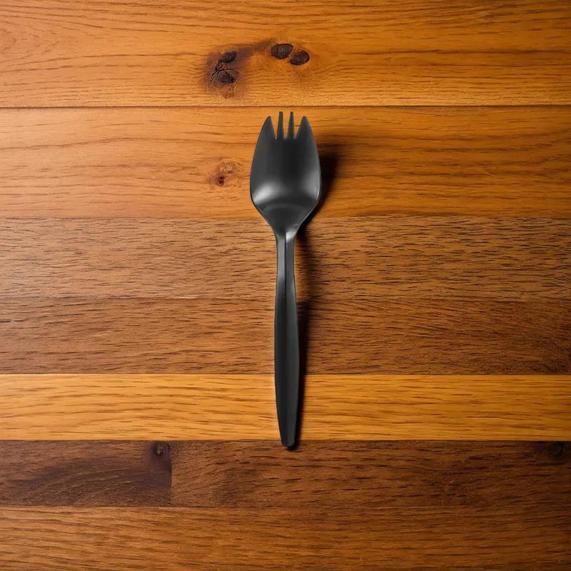 Spork PP Black Medium Weight 1000/Case