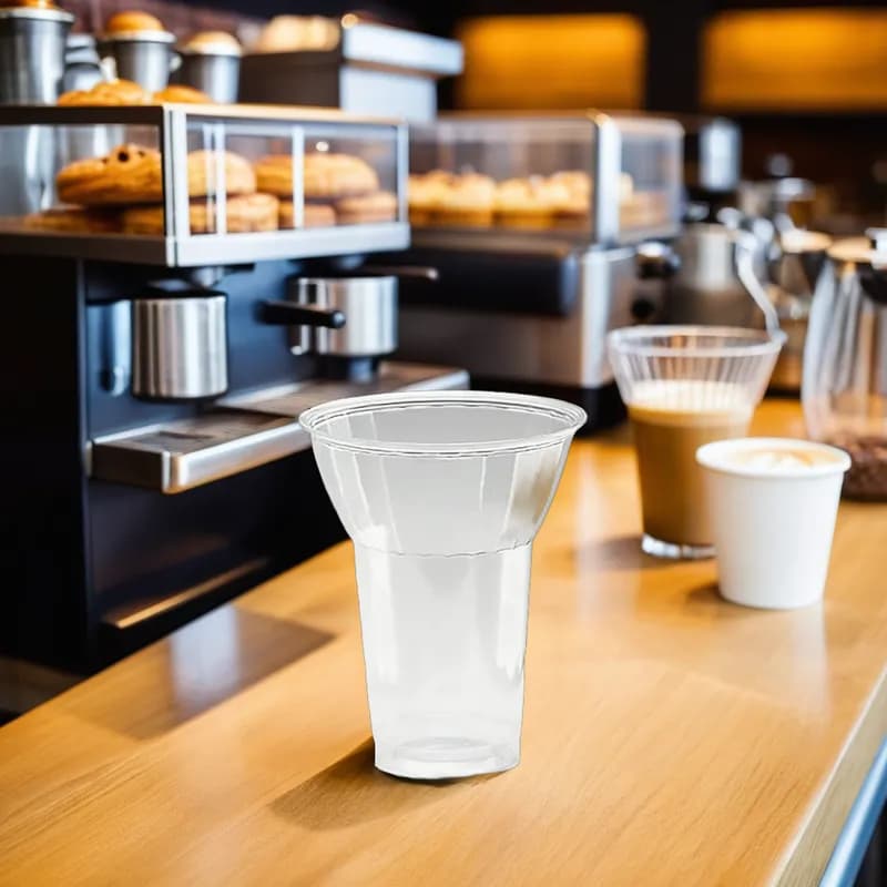 WNA Polar Parfait Parfait Dessert Container Base 12 OZ PS Clear Round 500/Case