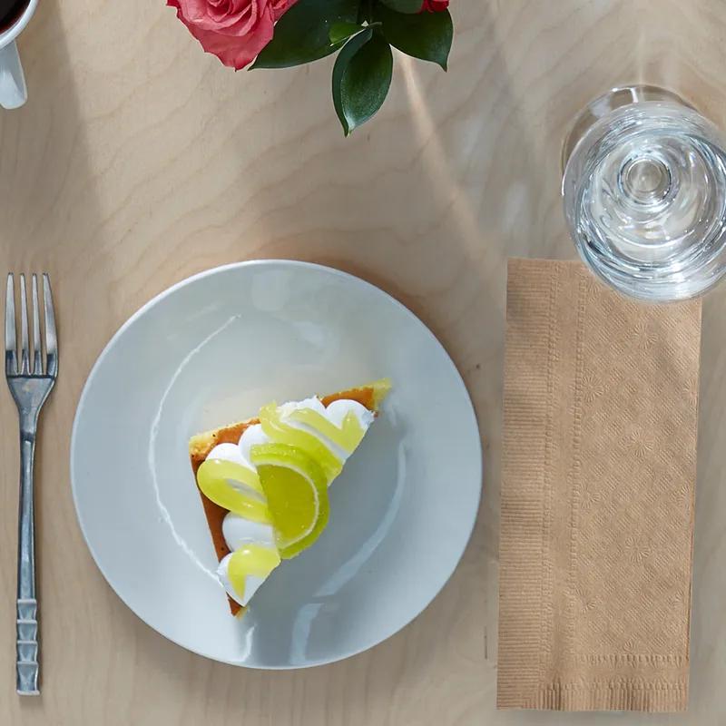 Dinner Napkins 17X15 IN 8.5X3.75 IN Natural Paper 1PLY Long Fold 1/8 Fold Refill Embossed 250 Count/Pack 12 Packs/Case