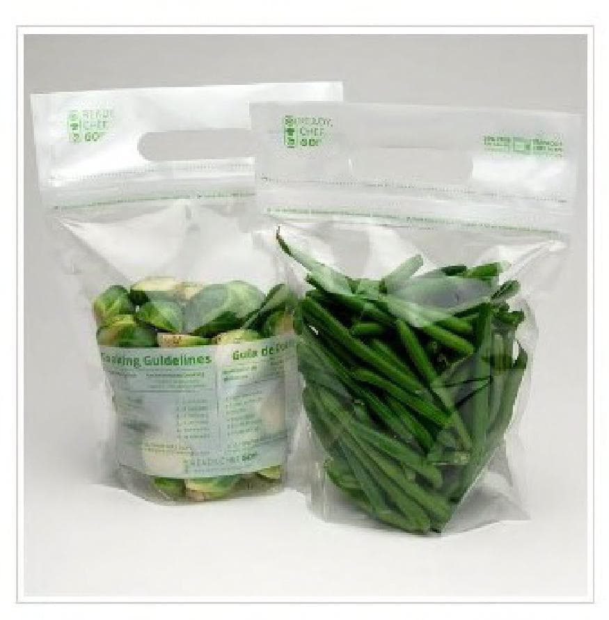 Ready. Chef. Go!® Produce Bag 7.5X4X11 IN OPP CPP Clear With Zip Seal Closure FDA Compliant Microwave Oven Safe 250/Case