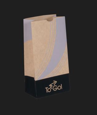 Bagcraft® EcoCraft ToGo!® Take-Out Bag 5X3.125X9.6875 IN Paper Vented 500/Case