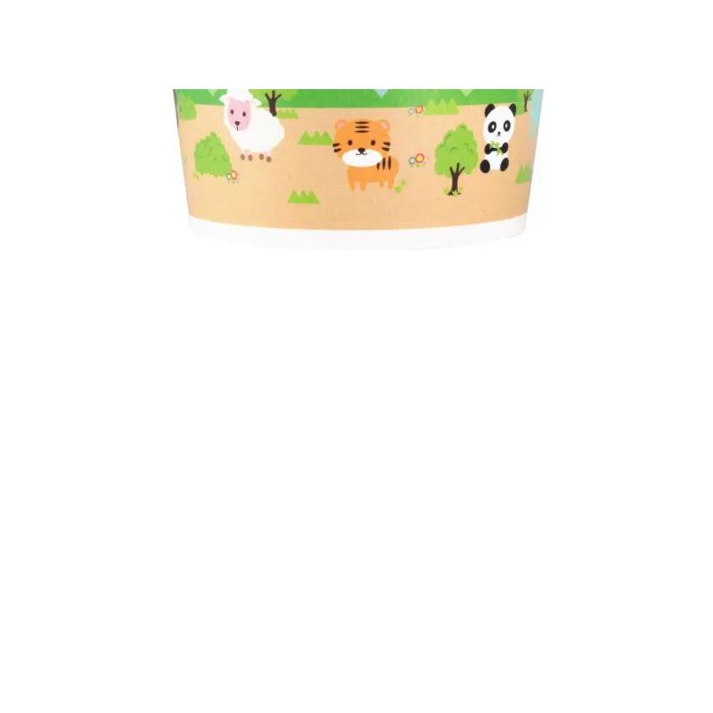 Karat® Food Container Base 8 OZ Double Wall Poly-Coated Paper Multicolor Round 1000/Case