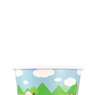 Karat® Food Container Base 8 OZ Double Wall Poly-Coated Paper Multicolor Round 1000/Case