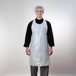 ToughGrade Apron 28X46 IN White Standard Plastic Extra Long Ties 100/Pack