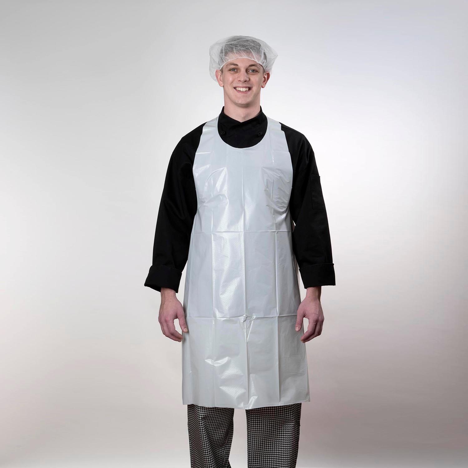 ToughGrade™ Apron 28X46 IN White Standard Plastic Extra Long Ties 100/Pack