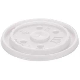 Lid Flat Plastic Translucent For 32 OZ Cup With Hole Identification 1000/Case