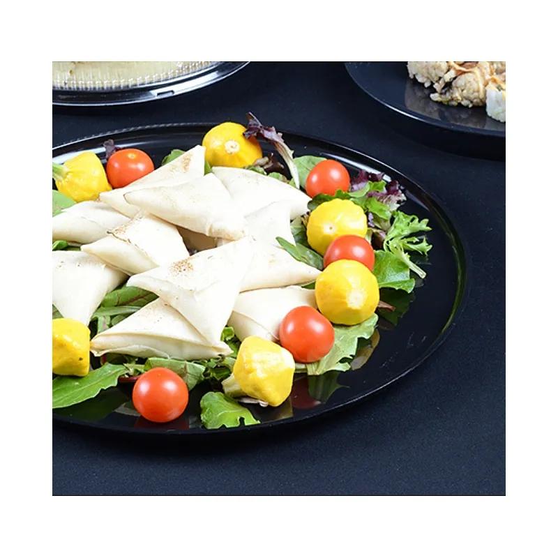 Platter Pleasers Serving Tray 16 IN Plastic White Round 25/Case