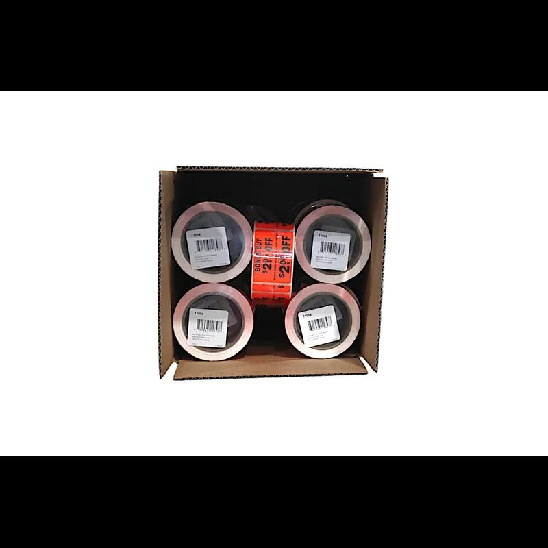 Bonus Buy $2.00 Off Coupon Savings Label 2X3 IN Black Fluorescent Red Tear Off 250 Count/Roll 20 Rolls/Case