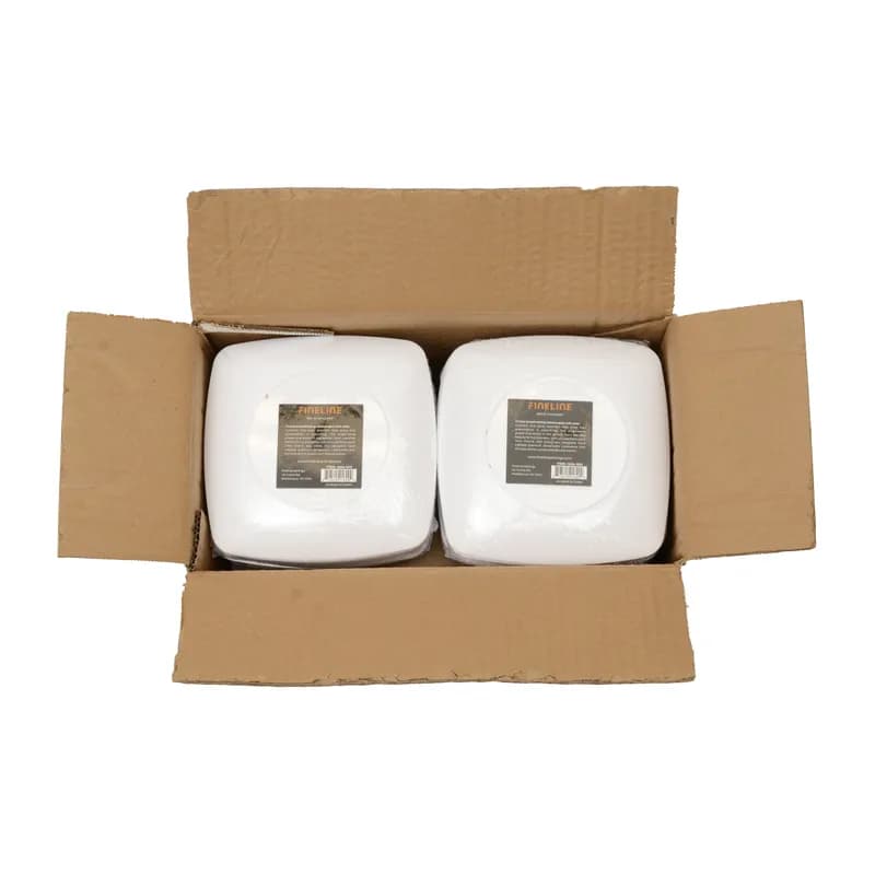 Plate 5.5 IN Plastic White Square 120/Case