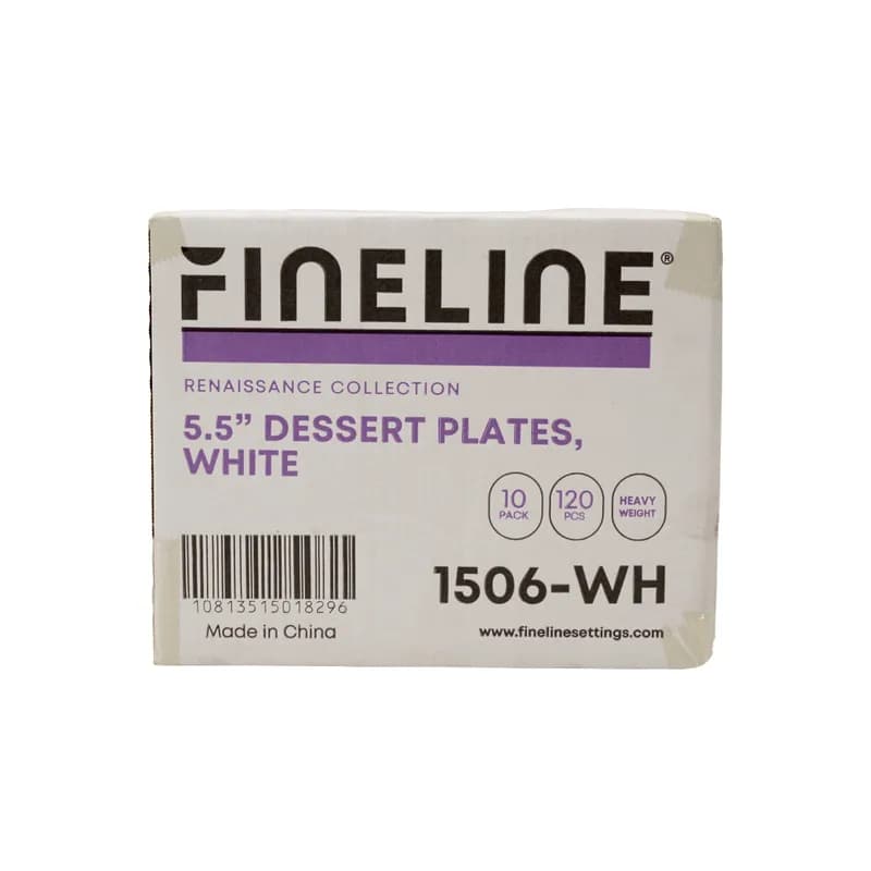 Plate 5.5 IN Plastic White Square 120/Case