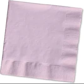 Beverage Napkins Pink Paper 2PLY 50 Count/Pack 12 Packs/Case 600 Count/Case