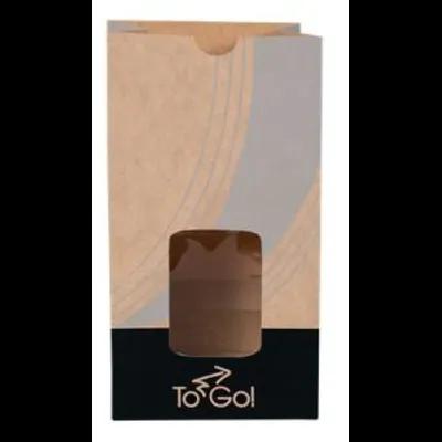 Bagcraft® EcoCraft ToGo!® Take-Out Bag 5X3X9.625 IN 4 LB Paper 4# With Window Vented 500/Case