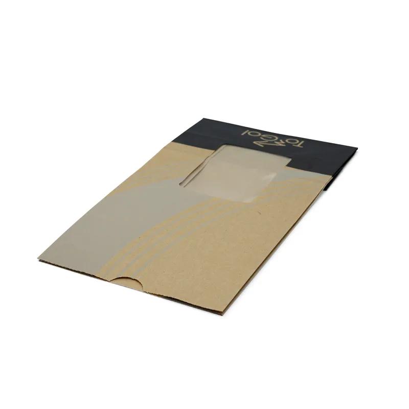 Bagcraft® EcoCraft ToGo!® Take-Out Bag 5X3X9.625 IN 4 LB Paper 4# With Window Vented 500/Case