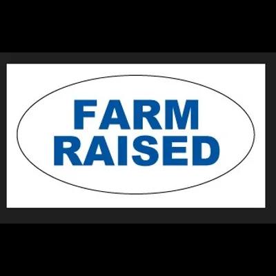 Farm Raised Label 1X2 IN Oval 1000/Roll