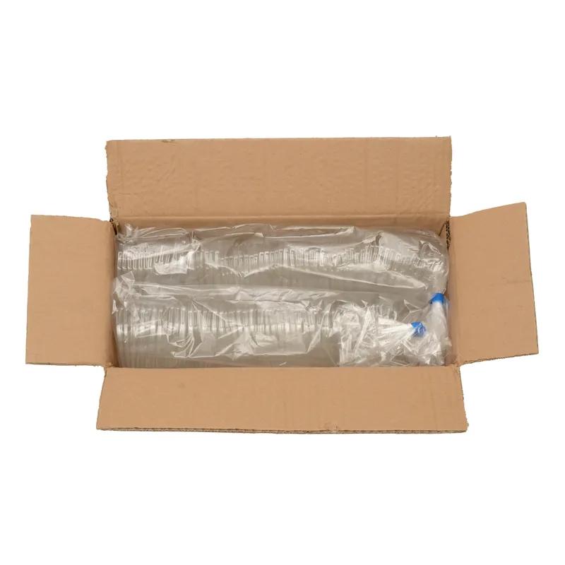 Triangles Lid Flat PET Clear For 10-12-14 OZ Cup No Hole 384/Case