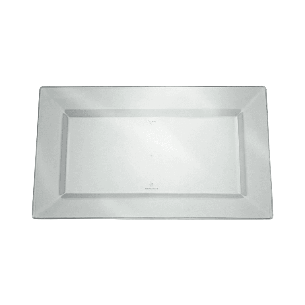 Plate 9 IN Clear Rectangle 120/Case