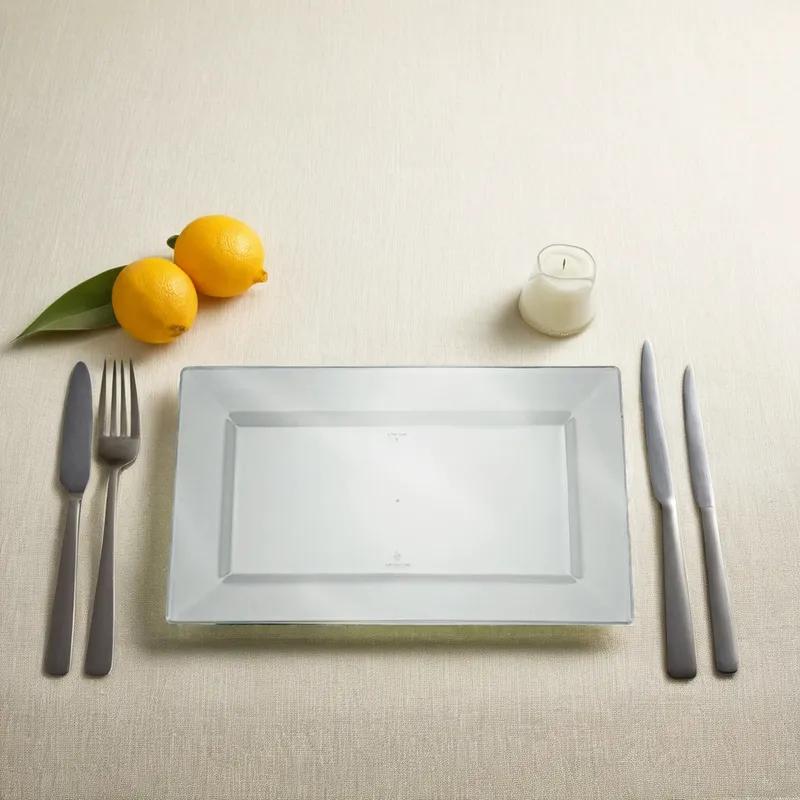 Plate 9 IN Clear Rectangle 120/Case