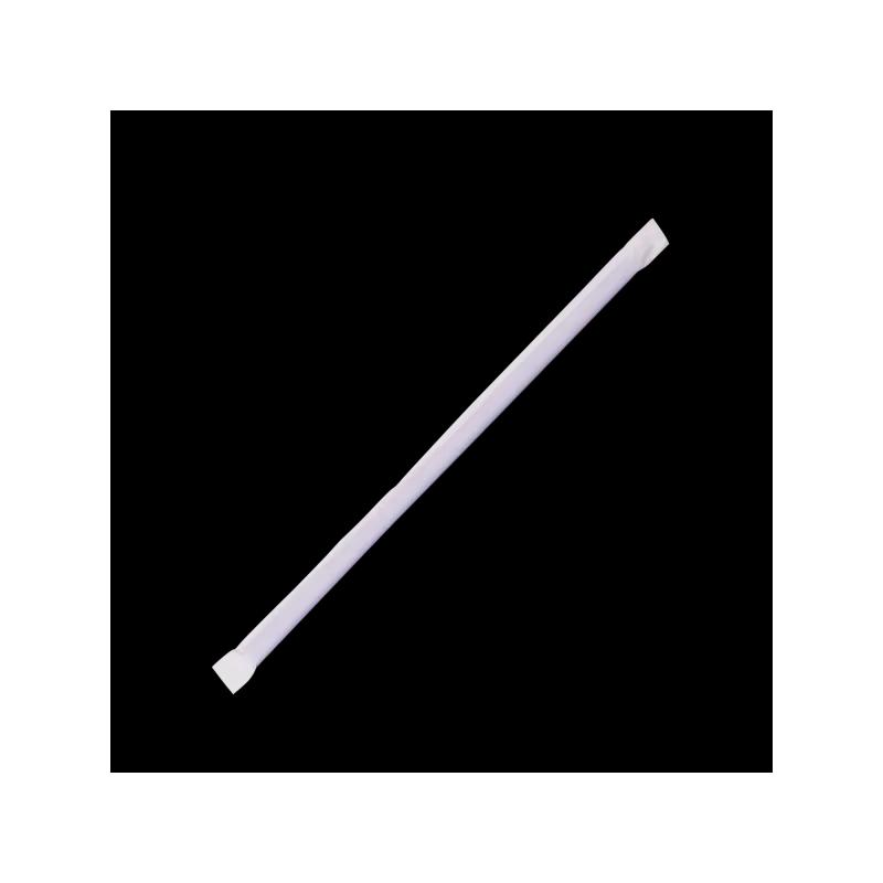 Giant Straw 0.314X9 IN Plastic Blue Paper Wrapped 1200/Case