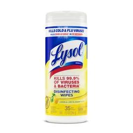 Lysol® Citrus Scent One-Step Disinfectant Multi Surface Wipe 35 Count/Pack 12 Packs/Case 420 Count/Case