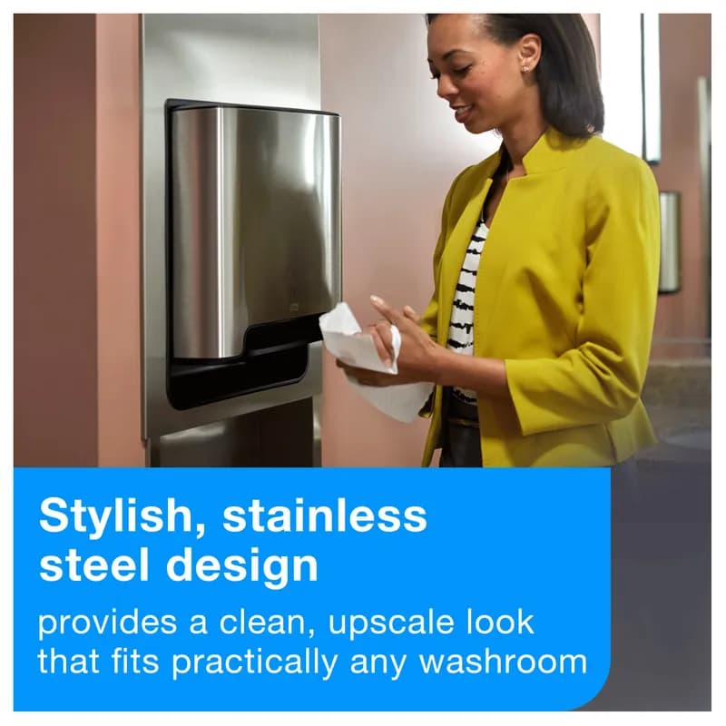 Tork Trash Receptacle H1 Metal Stainless Recessed Frame 1/Each