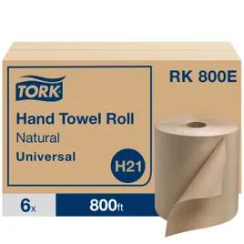 Tork Roll Paper Towel H21 7.875IN X800FT Kraft Standard Roll Refill 7.8IN Roll 1.925IN Core Diameter 6 Rolls/Case