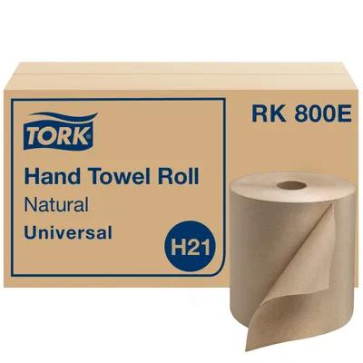 Tork Roll Paper Towel H21 7.875IN X800FT Kraft Standard Roll Refill 7.8IN Roll 1.925IN Core Diameter 6 Rolls/Case