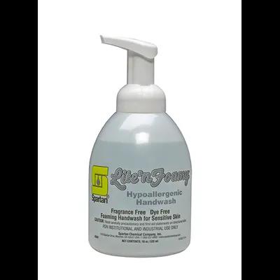 Lite'n Foamy® Hypoallergenic Handwash RTU 18 FLOZ Fragrance Free Clear 6/Case