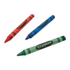 Crayon Red Blue Green Yellow Purple Brown 300 Count/Pack 10 Packs/Case 3000 Count/Case