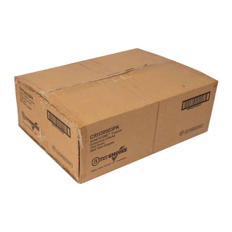 Crayon Red Blue Green Yellow Purple Brown 300 Count/Pack 10 Packs/Case 3000 Count/Case