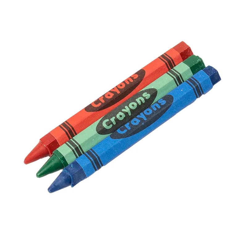 Crayon Red Blue Green Yellow Purple Brown 300 Count/Pack 10 Packs/Case 3000 Count/Case