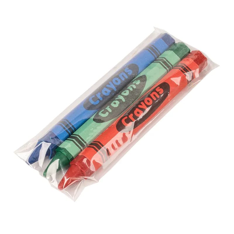 Crayon Red Blue Green Yellow Purple Brown 300 Count/Pack 10 Packs/Case 3000 Count/Case