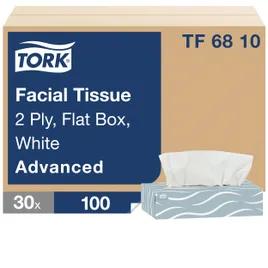 Facial Tissue F1 8.2X7.875 IN 4.1X7.875 IN 2PLY White Single Fold Flat Box Refill 100 Sheets/Pack 30 Packs/Case