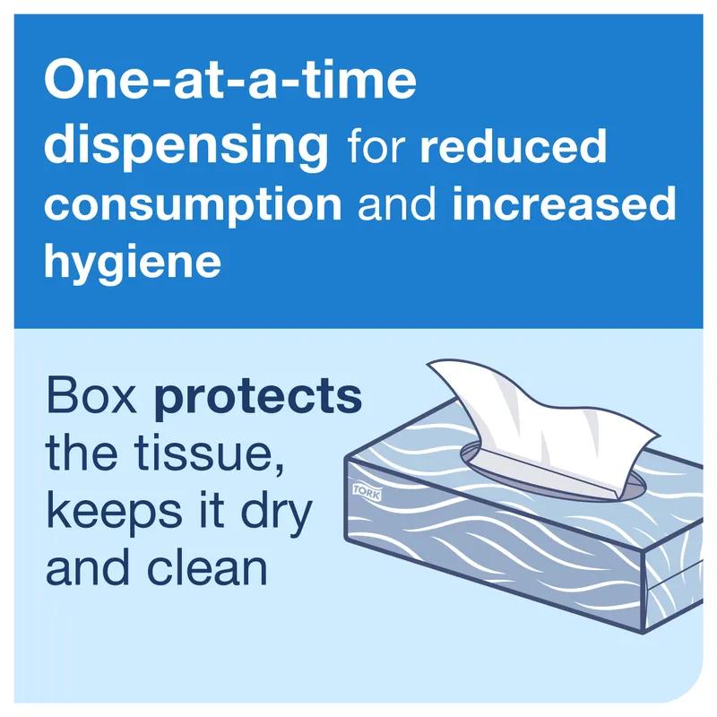 Facial Tissue F1 8.2X7.875 IN 4.1X7.875 IN 2PLY White Single Fold Flat Box Refill 100 Sheets/Pack 30 Packs/Case