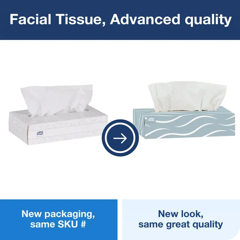 Facial Tissue F1 8.2X7.875 IN 4.1X7.875 IN 2PLY White Single Fold Flat Box Refill 100 Sheets/Pack 30 Packs/Case